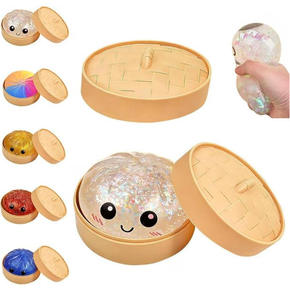 Nouveau Jouet Sensoriel Anti-Stress en Pâte Souple Scintillante en Forme de Boulette à Presser, Boîte Mystère pour Enfants - Product Image 1