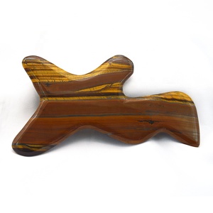 Große Tiger Eye Stone Gesicht Körper Gua Sha Kratz massage Gesichts werkzeug Akupunktur Therapie Trigger punkt Behandlung - Product Image 6