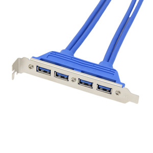 Cable de extensión Usb 3,0 de cuatro puertos, adaptador de placa base de 20 pines a Usb, cable de cobre azul para puertos traseros de caja de ordenador - Product Image 3