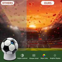 Projecteur intelligent édition limitée Football Soccer 2026, Android 11, compatible 4K, grand écran, haut-parleurs stéréo HIFI portables, LED