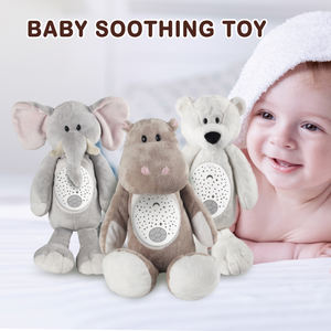 Veilleuse musicale en forme d'éléphant, peluche, projecteur d'étoiles, machine à berceuses, jouet apaisant <span class=keywords><strong>pour</strong></span> bébé, couverture douce <span class=keywords><strong>pour</strong></span> le sommeil - Product Image 2