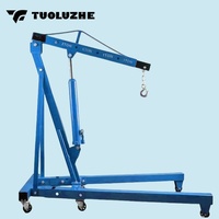 Outil multifonctionnel de levage de moteur automobile Grues manuelles hydrauliques pour camion Grue d'atelier pliable de 2 tonnes