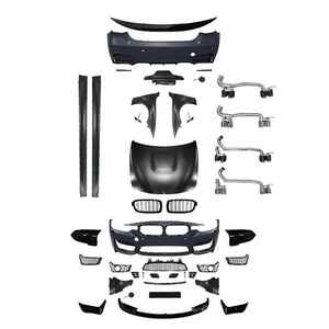Kit Carrozzeria F30 <span class=keywords><strong>a</strong></span> F80 per BMW F30 <span class=keywords><strong>M3</strong></span> Kit 2013-2018 Minigonne Laterali Tubo di Scarico Cofano Parafango Spoiler Griglia F30 <span class=keywords><strong>M3</strong></span> Kit Carrozzeria - Product Image 1