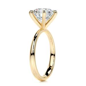 Tuyệt Đẹp Bất Vàng Nhẫn Solitaire 1 Carat Vòng Cắt Phòng Thí Nghiệm Grown Kim Cương D VVs Phụ Nữ Cổ Điển 6 Prong Vòng Với Giấy Chứng Nhận IGI - Product Image 3