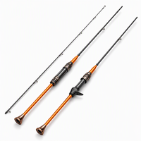 Joran Pancing Serat Karbon UL Ultra Ringan Micro Lure Spinning Casting Rod 2 Seksi Blank Perlengkapan Pancing Ikan Mandarin