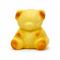 Jouet anti-stress en forme de pain à presser, en PU, ours en peluche doux, jouet sensoriel souple pour enfants et adultes, cadeaux en gros