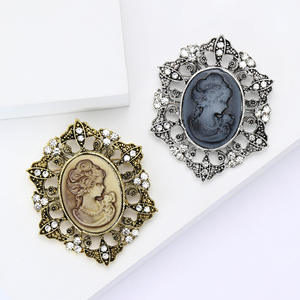 Broche Retro de Aleación Chapado en Oro para Mujer, Personalizado, a la Moda, para Bodas, Compromisos y Fiestas - Product Image 1