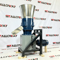 Machine à granulés d'aliments 220V entraînée par un tracteur, capacité de 100-120 kg/h pour le bétail, les moutons, les poulets, les fermes d'élevage à petite échelle