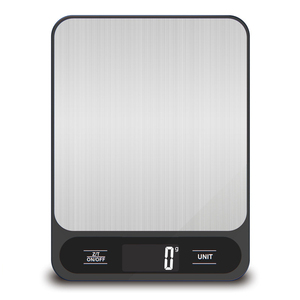 J & R 광저우 제조 업체 2021 새로운 스마트 스테인레스 스틸 전자 USB 충전식 5kg 10kg 15kg 플랫폼 식품 무게 규모 - Product Image 1