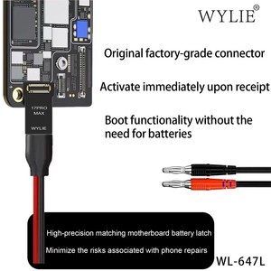 Câble d'alimentation WYLIE WL-647L pour <span class=keywords><strong>iPhone</strong></span> 6-17 Pro Max – Kit de réparation pour téléphones mobiles - Product Image 5