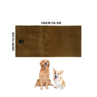 Tapis de bain populaire pour animaux de compagnie, séchage rapide, absorbant, extra-large, en microfibre épaisse, motif patte de dessin animé, pour chats et chiens, salle de bain