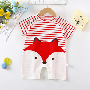 फैशन प्यारा बेबी बॉडीसूट नवजात शिशु के 100% रोमपर छोटे छोटे बाल वाले रोम्पर कपड़े - Product Image 3