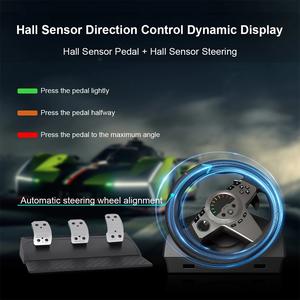 Volante de Carreras para Juegos con Palanca de Cambios y Pedales 270 °   Volante de Carreras para PS3/PS4/Switch/<span class=keywords><strong>Xbox</strong></span> One/<span class=keywords><strong>Xbox</strong></span> <span class=keywords><strong>Series</strong></span> X/<span class=keywords><strong>S</strong></span> - Product Image 4