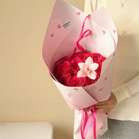 Aierlorist Nouveaux Ballons de Saint-Valentin Tendance pour Rendez-vous Galants, Papier d'Emballage Imperméable pour Fleurs, DIY Floral