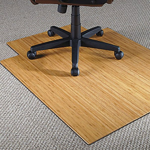Tappetino Arrotolabile <span class=keywords><strong>in</strong></span> Bambù per Sedia, 48 x 52 Pollici, Naturale - Product Image 4