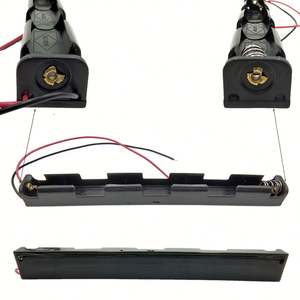 กล่องใส่แบตเตอรี่3AA กล่องพลาสติกพร้อมสายจูงสำหรับของเล่นไฟฉาย UM-3 No.5เคสใส่แบตเตอรี่ AA - Product Image 3