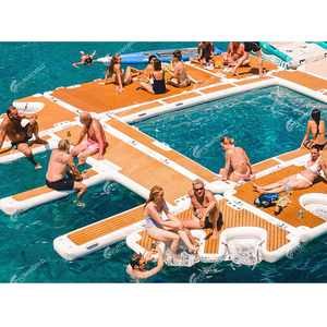 Pontile Gonfiabile a Doppia Rampa a Forma di E per Moto d'Acqua, Personalizzabile per Spiagge Costiere, Marinas e Sport Acquatici - Product Image 6