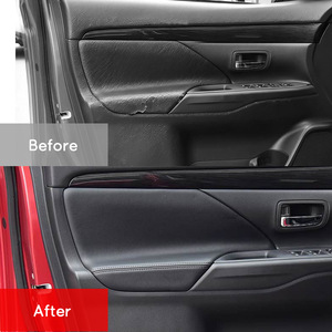 Kits de Revestimiento de Puertas para Mitsubishi Outlander, Cuero de Microfibra Auténtica, Modificación, Renovación, Protección, Cambio de Color - Product Image 3