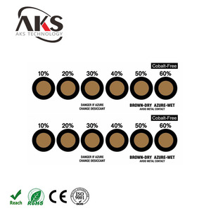Bán buôn Cobalt độ ẩm chỉ số thẻ <span class=keywords><strong>PCB</strong></span> nhiệt độ và độ ẩm hiển thị thẻ 10-60% màu xanh đến màu Đỏ sáu điểm độ ẩm thẻ - Product Image 1