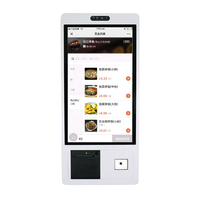 Terminal pemesanan makanan mandiri EKAA, kios pembayaran digital sistem Android untuk supermarket
