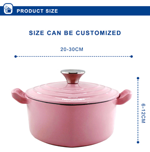 Marmite à Ragoût en Fonte Émaillée de Haute Qualité, Nouveaux Styles, Mini Cocotte Cœur - Product Image 2