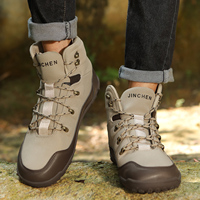 Léger anti-dérapant Flexible imperméable large orteil boîte minimaliste pieds nus chaussures de randonnée baskets hommes Sport escalade Rock chaussures