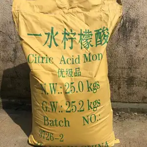 Cina produttore monoidrato acido citrico 99% acido citrico anidro bp polvere per additivi alimentari