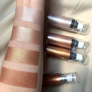 Palette de plage transfrontalière Handaiyan à base de minéraux, <span class=keywords><strong>huile</strong></span> éclaircissante pour la peau, brillante et fine, lait liquide pressé, écran solaire, 4 illuminateurs - Product Image 2