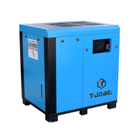 Compresseur d'air à vis PM VSD à faible bruit 45 kW 60 CV 200 CFM 12 bars industriel lubrifié alimenté en courant alternatif avec bloc compresseur et moteur