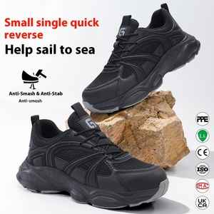 Quatre saisons pour hommes transfrontaliers Anti-écrasement Anti-piercing Steel Toe Mesh Upper Chaussures <span class=keywords><strong>de</strong></span> travail <span class=keywords><strong>de</strong></span> <span class=keywords><strong>sécurité</strong></span> légères - Product Image 2