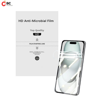 Film Hydrogel TPU Ultra-Fin Anti-Bactérien Anti-Statique 2.5D/3D Universel BC Soft Clear HD pour Téléphones Mobiles