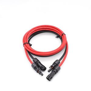 สายต่อแผงโซลาร์เซลล์ที่ได้รับการรับรองจาก IEC พร้อมหัวต่อ DC-DC 30A 1000V/1500V ทองแดงชุบดีบุก 2 แกน ฉนวน XLPO ปรับแต่งได้ - Product Image 3