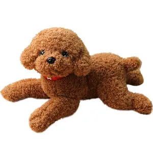 Hot Sale 38cm Simulation Dog Poodle Plush Toys Cute Animal Stuffed Doll Mini Teddy Dog For Christmas Gift