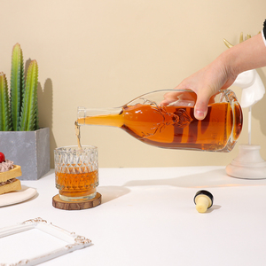 Bouteilles à spiritueux en verre personnalisées <span class=keywords><strong>de</strong></span> 70 cl <span class=keywords><strong>avec</strong></span> logo <span class=keywords><strong>de</strong></span> tête <span class=keywords><strong>de</strong></span> <span class=keywords><strong>cerf</strong></span> en relief, bouteilles ovales en schiste pour vodka, <span class=keywords><strong>whisky</strong></span>, rhum <span class=keywords><strong>avec</strong></span> bouchon en liège - Product Image 5