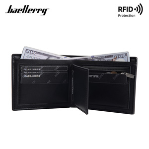 Baellerry Men's Bi-fold <b>Wallet</b> Thin <b>RFID</b> Leather <b>Wallet</b> Everyday Use - Product Image 3