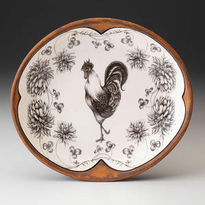 السيراميك الديك جميلة كبيرة جولة لوحة الخضار طبق - Product Image 4