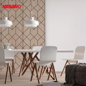 Kasaro trong nhà mô hình tùy chỉnh của trang trí nội thất akupanel công trình xây dựng Polyester slat Acoustic tấm Tường