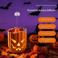 Diffuseur d'arômes en bois en forme de citrouille à thème Halloween, best-seller transfrontalier, humidificateur ultrasonique domestique pour huiles essentielles, 36 dB