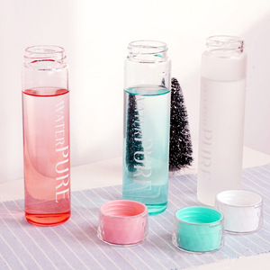 Prodotti caldi <span class=keywords><strong>350</strong></span> <span class=keywords><strong>ml</strong></span> di vetro sottile <span class=keywords><strong>borraccia</strong></span> logo personalizzato bottiglie di acqua cambia colore - Product Image 4