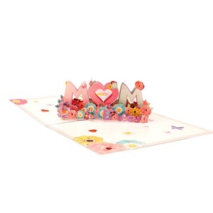 Nouvelle carte <span class=keywords><strong>de</strong></span> vœux pour <span class=keywords><strong>la</strong></span> fête des mères, carte pour <span class=keywords><strong>la</strong></span> fête des déesses, boîte pop-up 3D, carte <span class=keywords><strong>de</strong></span> vœux artisanale en papier découpé - Product Image 5