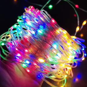 Lampu <span class=keywords><strong>String</strong></span> LED 8 Fungsi Tahan Air untuk Luar Ruangan, Berbagai Ukuran, Warna Putih Hangat dan Berwarna-warni, Dekorasi Festival, Lampu Gantung - Product Image 1