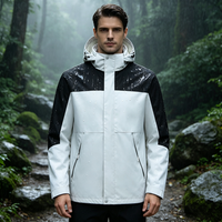 Veste de ski unisexe 3-en-1 personnalisée, imperméable, coupe-vent et respirante, avec capuche et fermeture éclair, pour grandes tailles