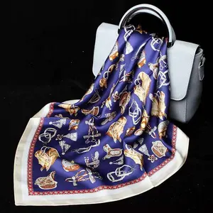 Hot sale new bright color animal custom printed polyester scarf for women daily wear