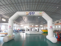 Arc gonflable de course bon marché de la publicité, arc gonflable de ligne d'arrivée de début gonflable