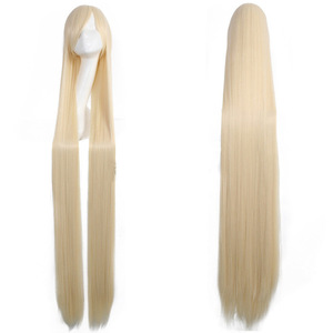 Peluca Sintética Ainizi al por Mayor, de 150 cm de Largo, Lisa, Resistente al Calor, de Color Sólido, para Cosplay de Halloween - Product Image 5