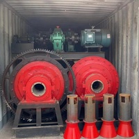 Broyeur à boulets de haute qualité avec moteur AC, capacité 0,5-1,5 TPH, modèles 900x1200 et 900x1800, pour le broyage de minerai d'or, d'argent, de cuivre et de pierre