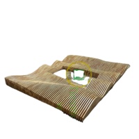 Fabricant de panneaux muraux paramétriques en bois massif