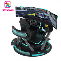 Simulador de Carreras de Autos 4D para Deportes de Interior con Asientos de Movimiento, Juegos de Entretenimiento, Simulador de Conducción de Autos 5D con 3 Pantallas