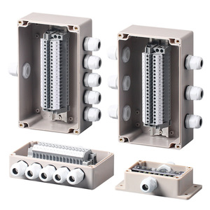 Caja de conexiones impermeable para exteriores con terminales IP67, caja de conductos de cable de plástico ABS para conexiones eléctricas - Product Image 1