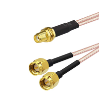 Assemblage de câble coaxial RF en queue de cochon à tête en vrac Rp Sma N connecteur mâle femelle RG178 RG316 RG58 câble jumber d'antenne de passerelle